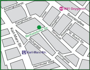 Stadtplan Geschäftsstelle