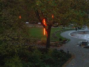 Lichtinstallation im Körnerpark