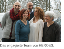 Das engagierte Team von HEROES. Das engagierte Team von HEROES.